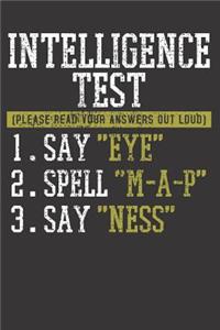 Intelligence Test Student Notebook Journal
