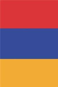 Armenia Travel Journal - Armenia Flag Notebook - Armenian Flag Book: Unruled Blank Journey Diary, 110 page, Lined, 6x9 (15.2 x 22.9 cm)