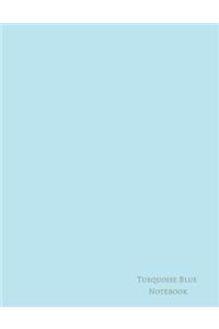 Turquoise Blue Notebook