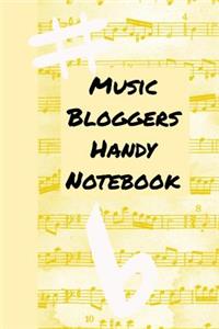 Music Bloggers Handy Notebook