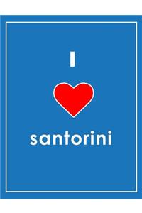 I Love Santorini Notebook