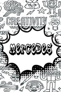 Mercedes: Blank Comic Book Doodle Story Telling Journal Notebook 120 Pages 6x9