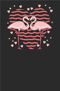 Flamingo With Hearts