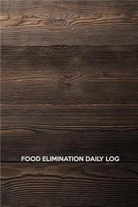 Food elimination daily log