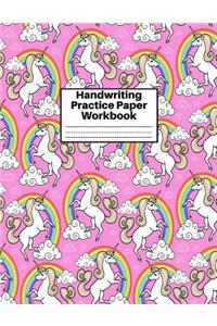 Handwriting Practice Paper Workbook