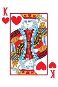 King of Hearts Lined Notebook