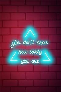 You Don't Know How Lovely You Are