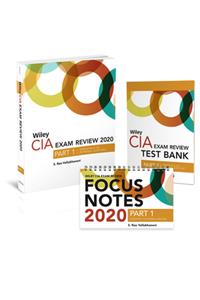 Wiley CIA Exam Review 2020 + Test Bank + Focus Notes: Part 1, Essentials of Internal Auditing Set