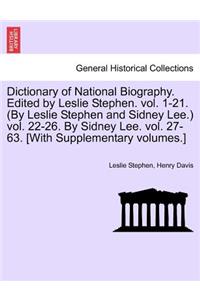 Dictionary of National Biography, Volume LVI Teach - Tollet, Edited by Sidney Lee
