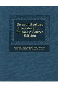 de Architectura Libri Decem;
