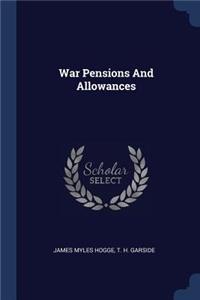 War Pensions And Allowances