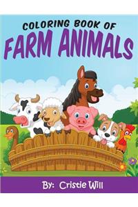 Coloring Book of Farm Animals