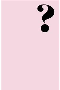 question mark notebook