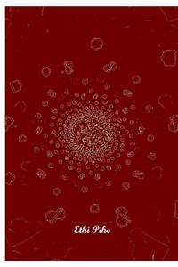 Ethi Pike - Red Design Notebook / Extended Lined Pages / Soft Matte Cover