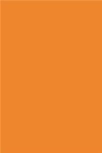 Journal Cadmium Orange Color Simple Plain Orange