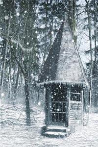 Private Chapel in a Winter Forest Illustration Art Journal