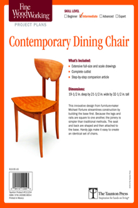 Fine Woodworking's Contemporary Dining Chair Plan