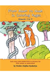 From Adam to Noah in Coloring Pages