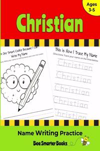 Cristian Name Writing Practice: Personalized Name Writing Activities for Pre-schoolers to Kindergartners