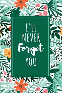 Password Book I'll Never Forget You