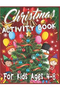 Christmas Activity Book For Kids Ages 4-8