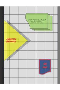 Graph Paper Notebook 8.5 x 11 IN, 21.59 x 27.94 cm