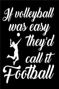 If Volleyball Was Easy They'd Call It Football