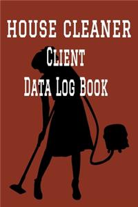 House Cleaner Client Data Log Book