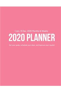 Weekly & Monthly 2020 Planner