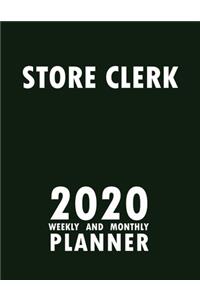 Store Clerk 2020 Weekly and Monthly Planner