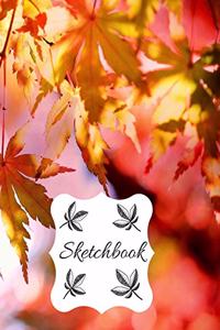 Sketchbook for Drawing, Sketching and Doodling, Autumn Cover, 120 Pages, (8.5