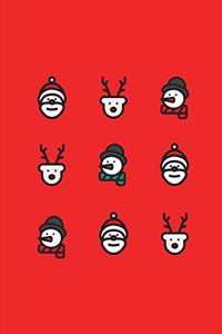 Santa Claus Rudolph Snowman Pattern