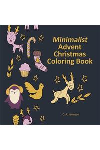 Minimalist Advent Christmas Coloring Book