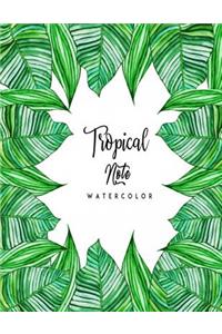 Tropical Note watercolor