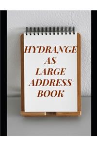 Hydrangeas Large Address Book