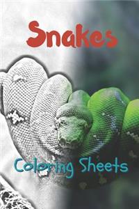 Snake Coloring Sheets
