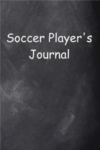 Soccer Player's Journal Chalkboard Design