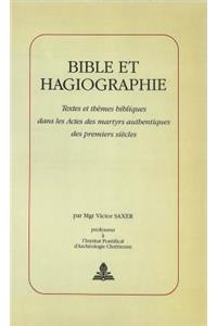 Bible Et Hagiographie