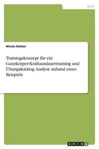 Trainingskonzept für ein Ganzkörper-Kraftausdauertraining und Übungskatalog. Analyse anhand eines Beispiels