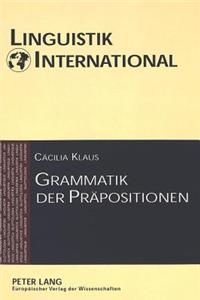 Grammatik Der Praepositionen