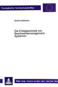 Die Erfolgskontrolle von Beschwerdemanagement-Systemen