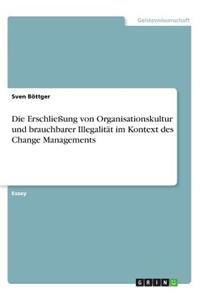 Die Erschließung von Organisationskultur und brauchbarer Illegalität im Kontext des Change Managements