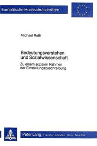 Bedeutungsverstehen Und Sozialwissenschaft