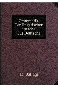 Grammatik Der Ungarischen Sprache Für Deutsche