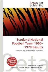 Scotland National Football Team 1960-1979 Results