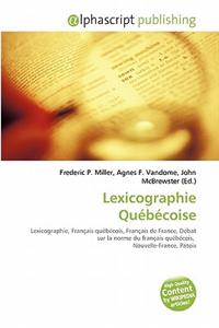 Lexicographie Quebecoise