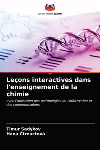 Leçons interactives dans l'enseignement de la chimie