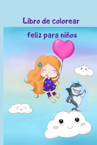 Libro de colorear feliz para niños