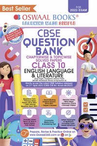 Oswaal CBSE Chapterwise & Topicwise Question Bank Class 10 English Language & Literature Book (For 2022-23 Exam)