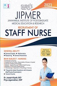 SURA`S JIPMER Staff Nurse Exam Book in English Medium - Latest Edition 2023